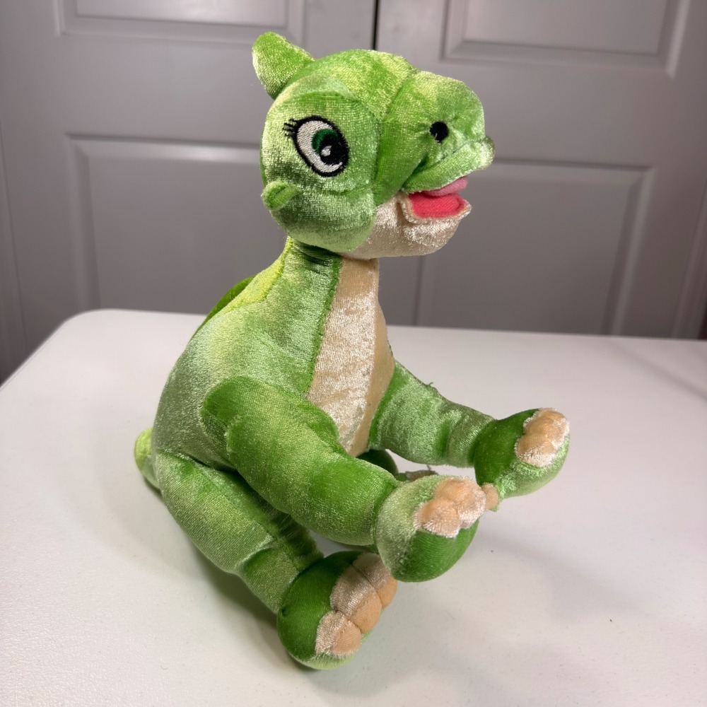 Kellytoy Land Before Time Spike Stegosaurus Plush Green Dinosaur Vintage 13"